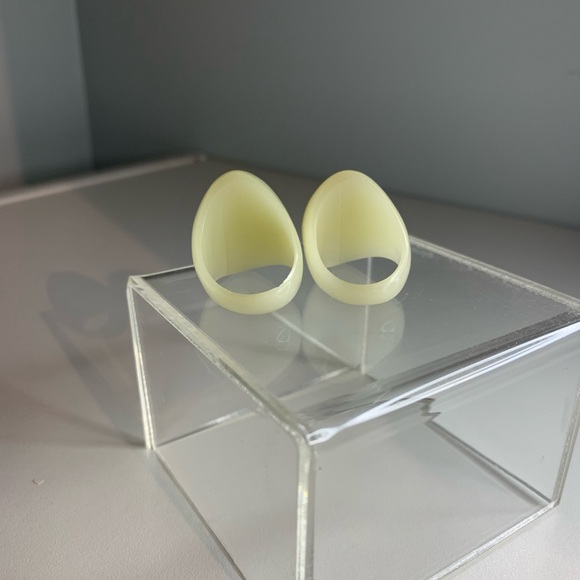 NEW Vintage cocktail ring “white jade” ingot - Picture 5 of 8